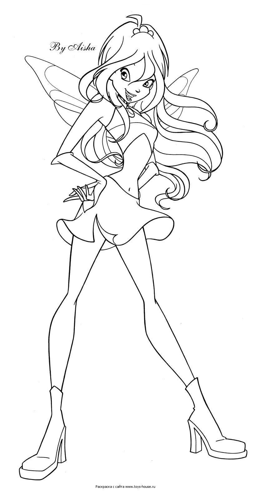 Winx Club coloring pages 9 / Winx Club / Kids printables coloring ...