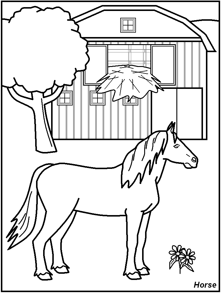 FREE Printable Farm Animal Coloring Pages - great for kids 