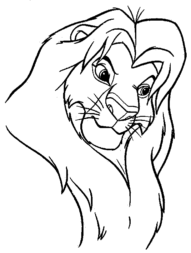 Simba Coloring Pages and Book | UniqueColoringPages