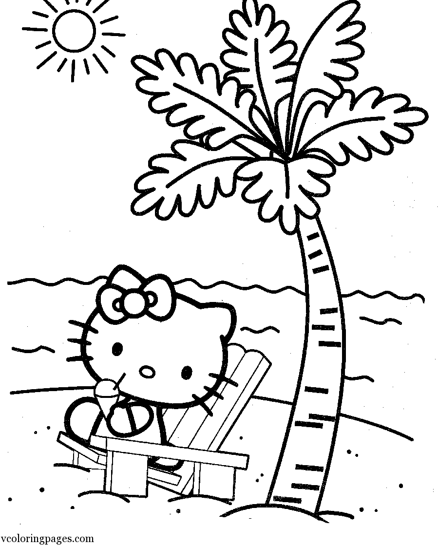 Free Printable Hello Kitty Coloring Pages for Kids