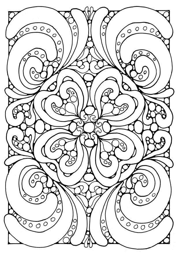 Abstract Coloring Page