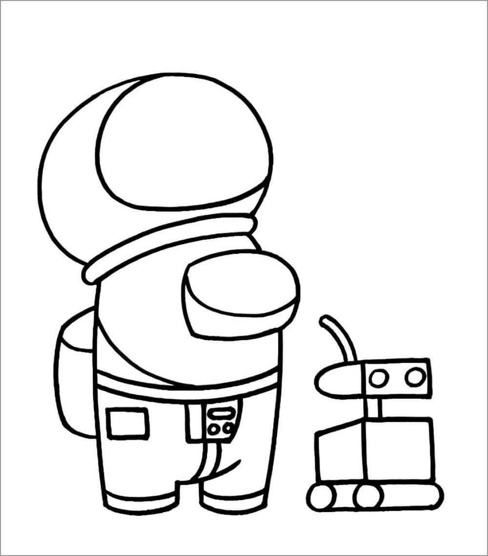 Among Us Coloring Page - ColoringBay