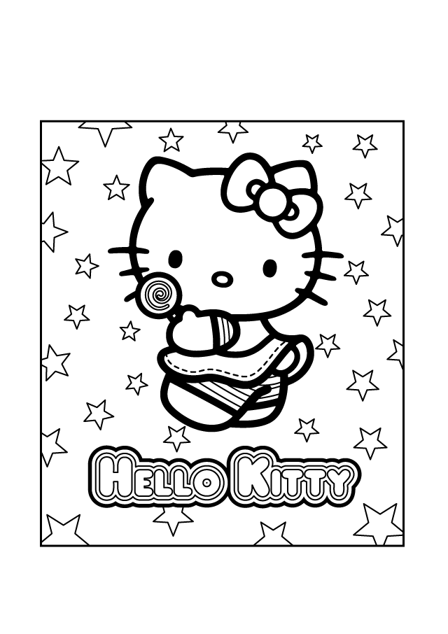 Cool hello kitty coloring pages download and print for free