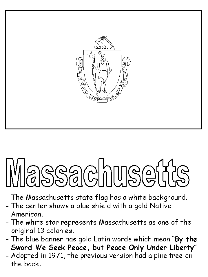 Massachusetts State Flag