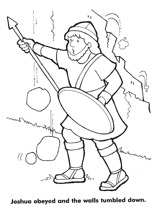 Joshua And The Battle Of Jericho Coloring Page Coloring Pages 