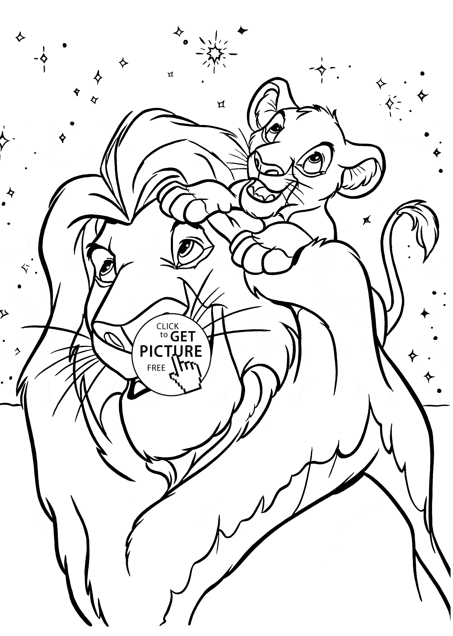 15 Free Pictures for: Lion King Coloring Pages. Temoon.us