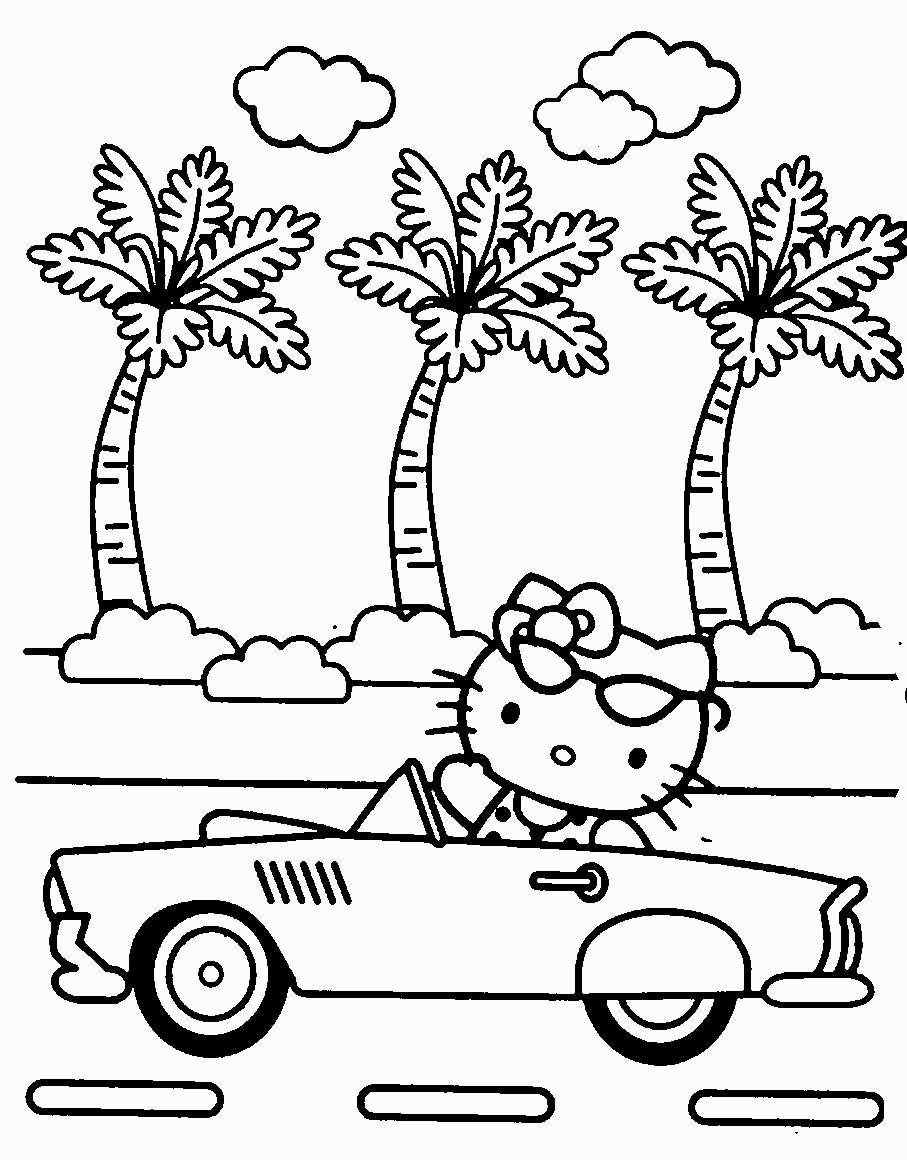 Hello Kitty Coloring Pages For Kids