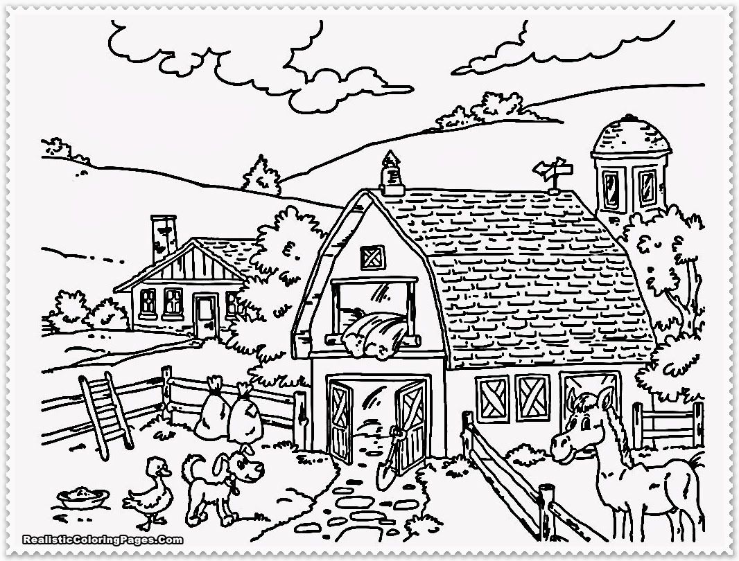 animal farm coloring page farm animal coloring pages for kids ...