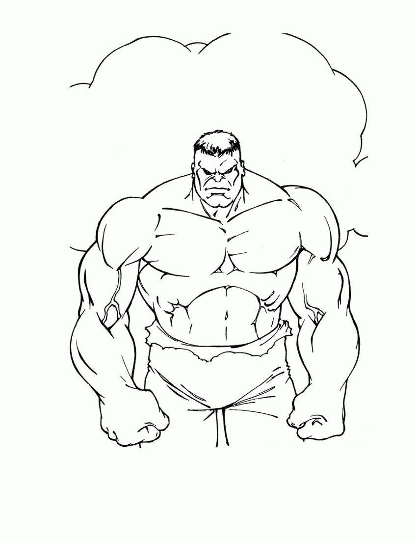 Hulk Coloring Pages and Book | UniqueColoringPages