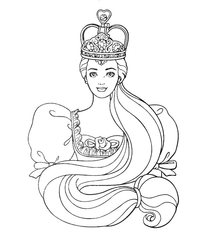 Free Coloring Pages Princess Crowns