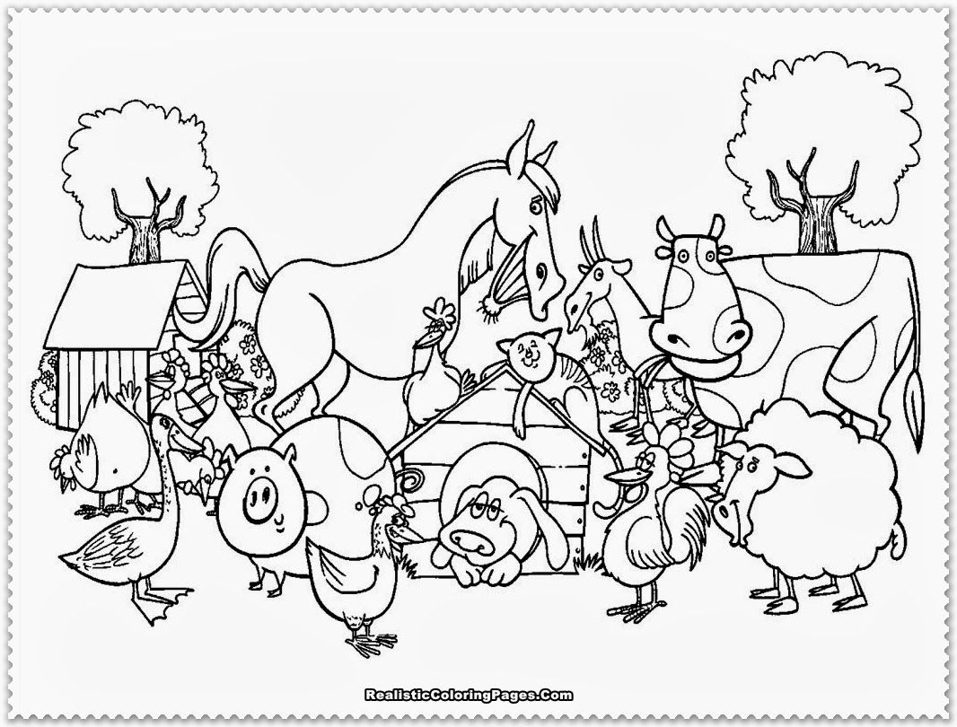 Farm Coloring Pages - HiColoringPages