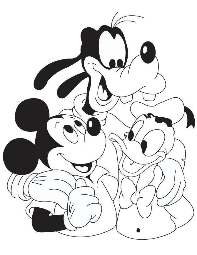 Baby Mickey And Minnie Mouse Coloring Page | Free Printable 