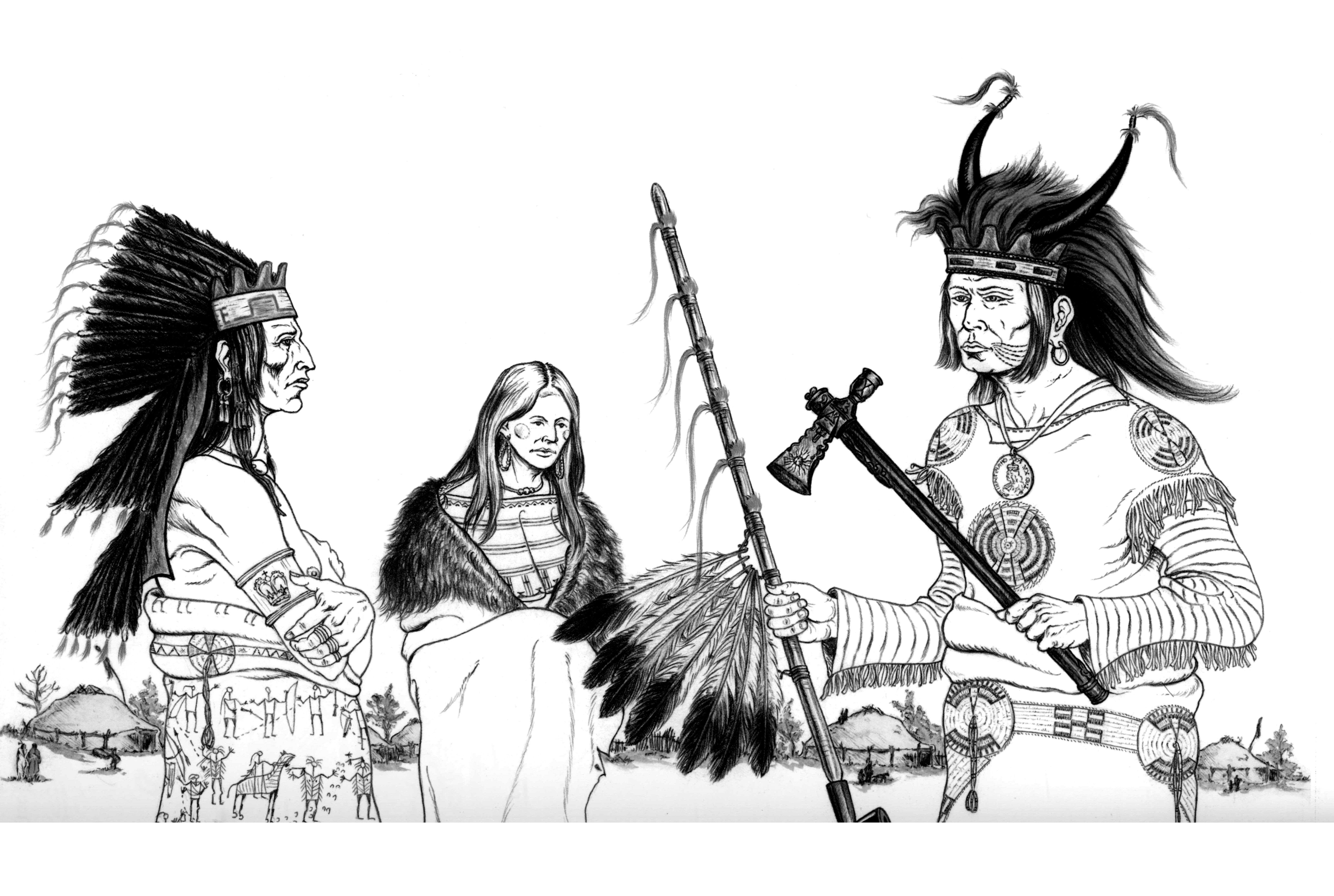 Native American - Coloring Pages for adults