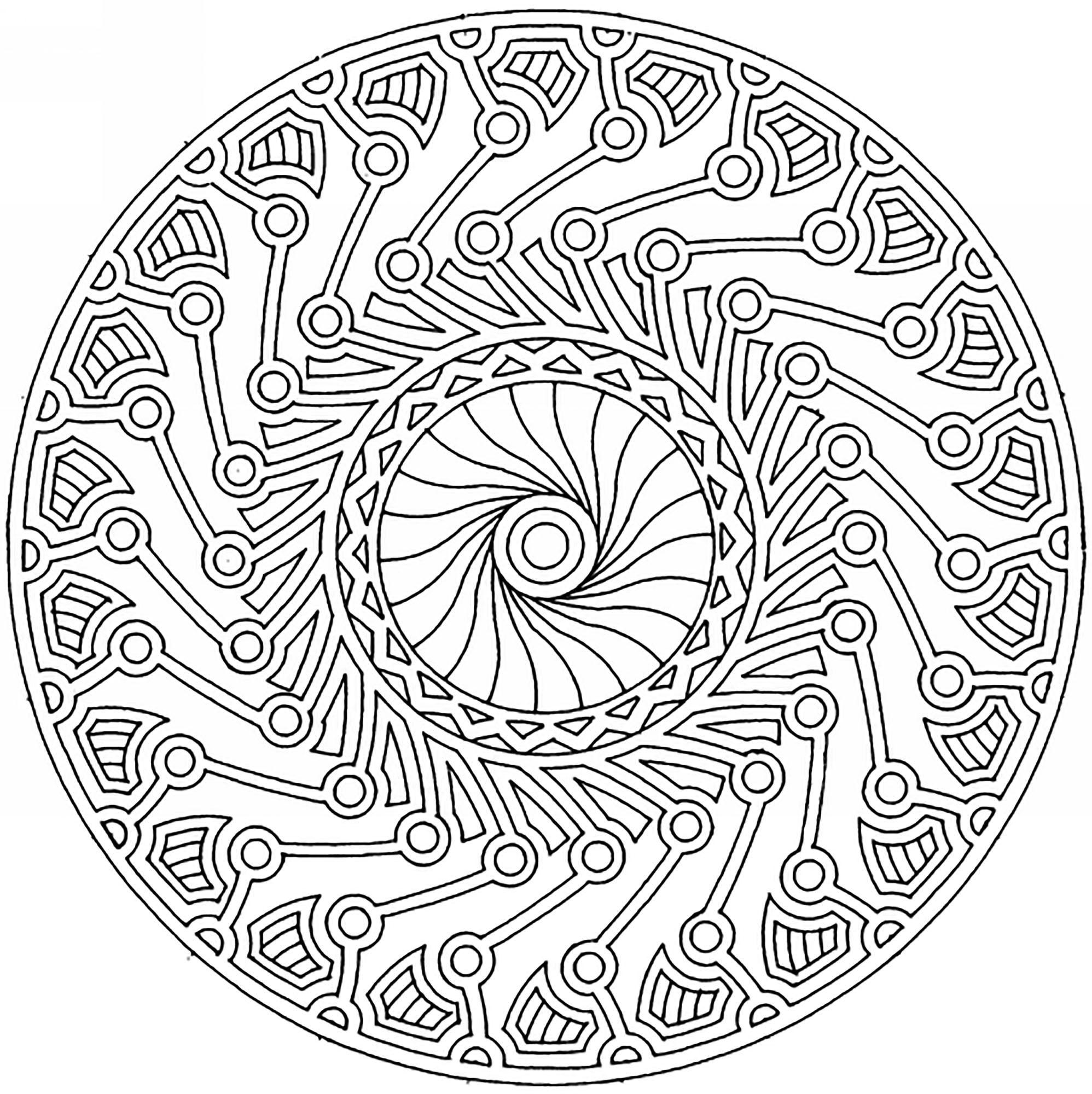 Mandalas - Coloring Pages for adults