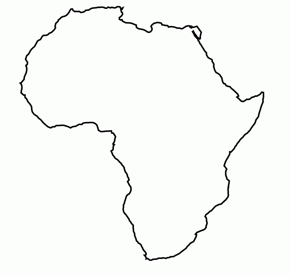 Best Photos of Coloring Africa Map Outline - World Map Africa ...