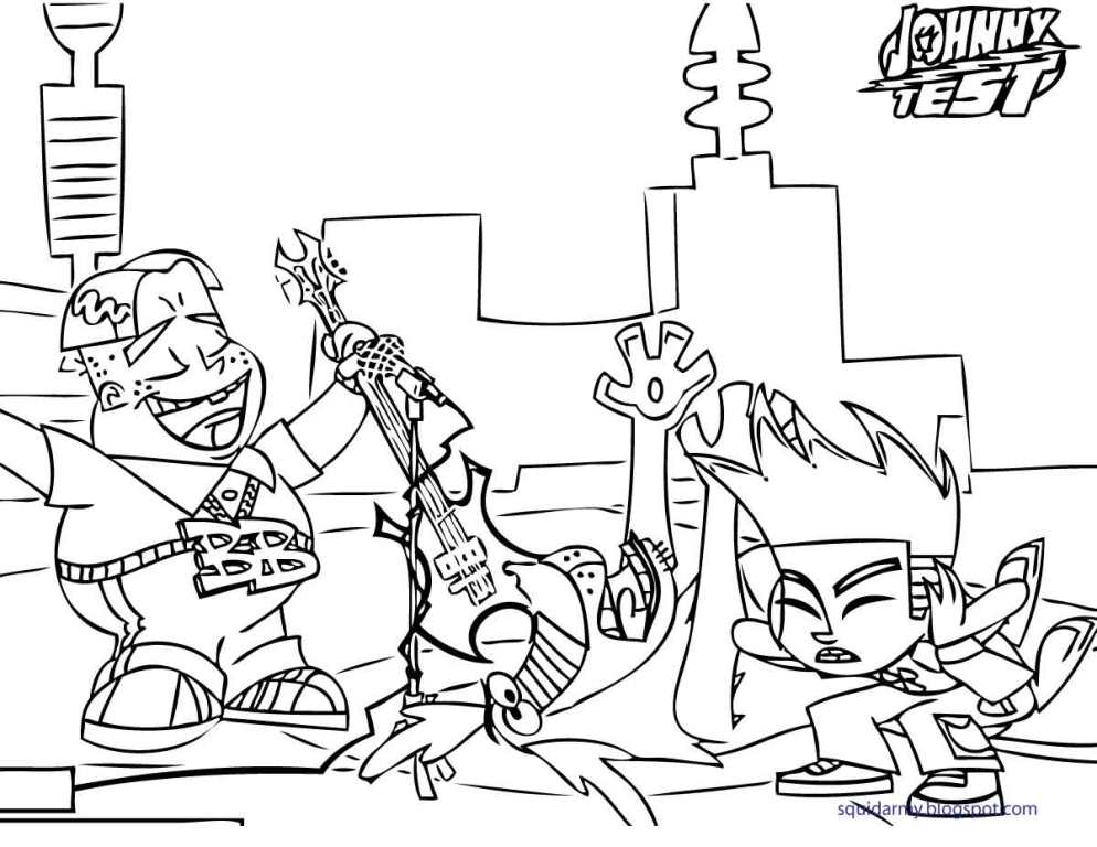 Johnny Test Coloring Page