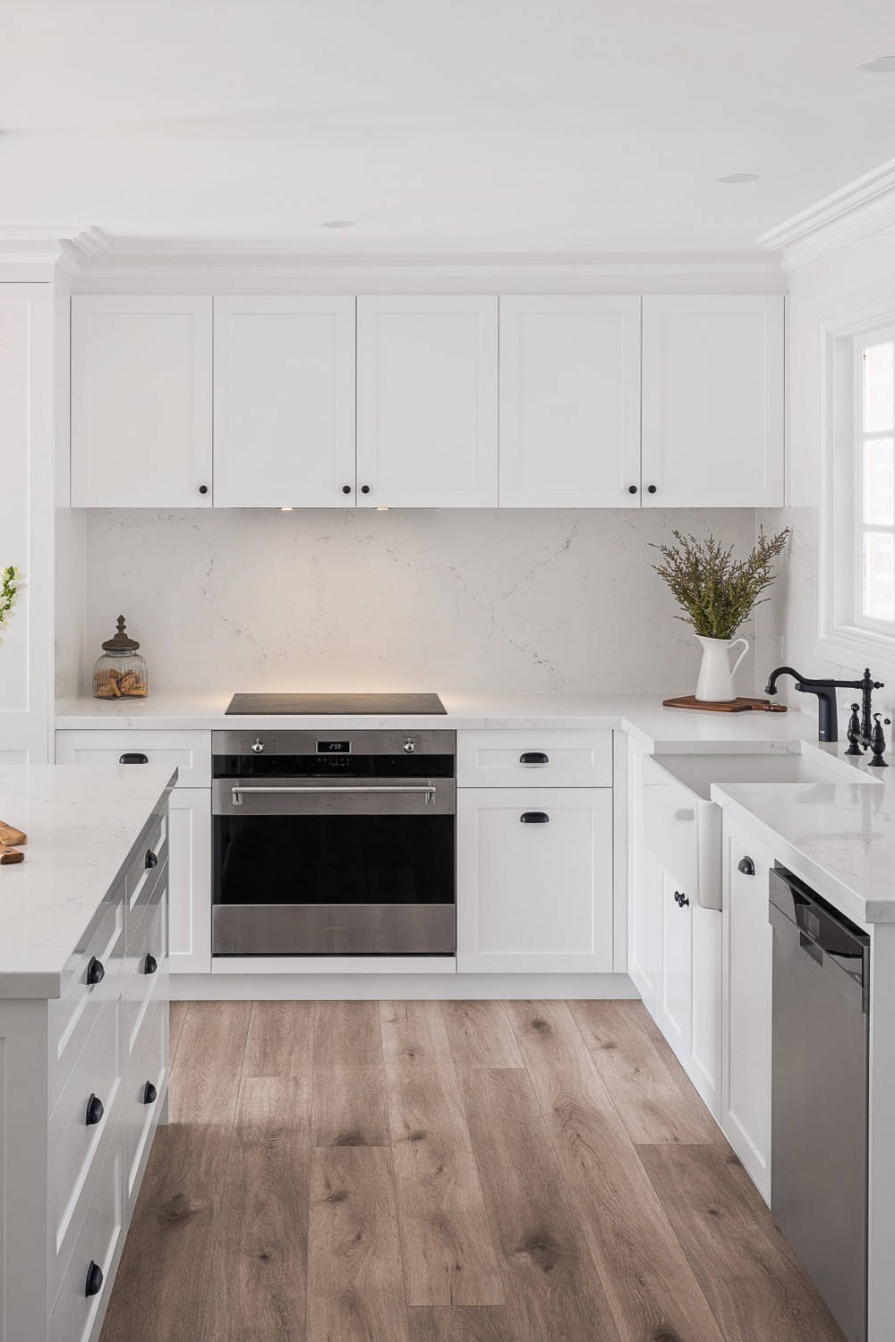 Kitchen Flooring Luxury Vinyl Look Modern Ideas Hardwood Floors Space Beautiful Feel Oak