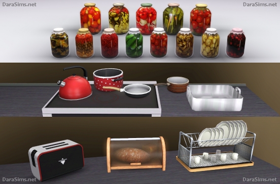 kitchen decor set sims 3