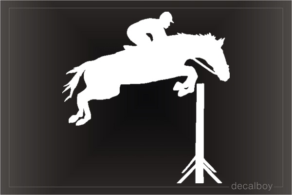 Jockey 3 Car Window Decal