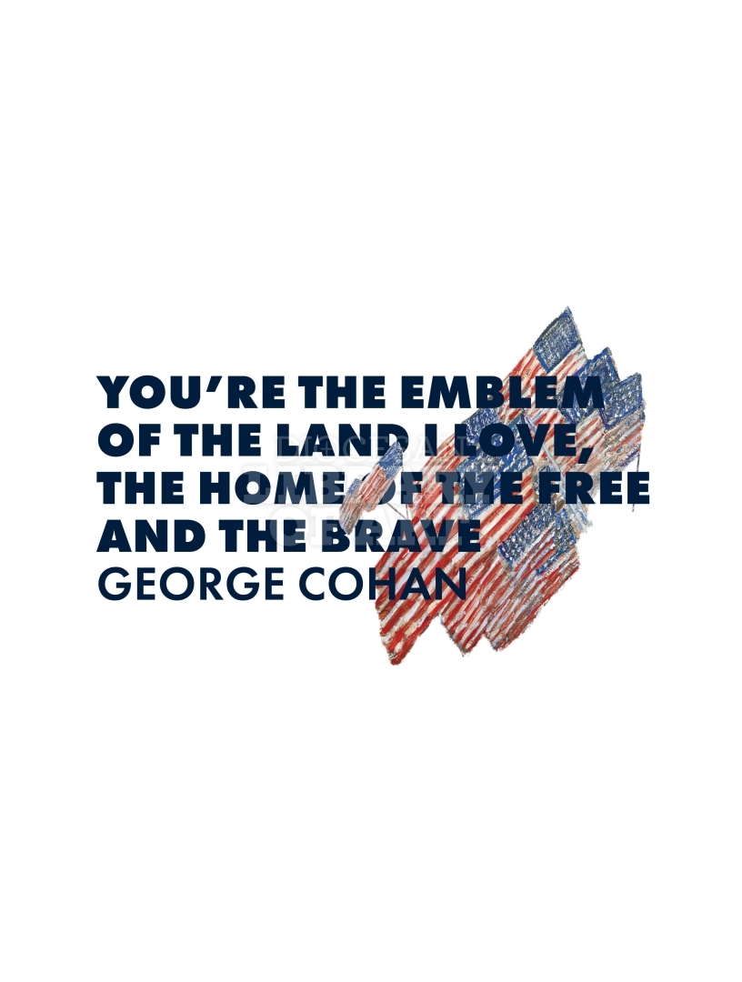 You’re The Emblem Of The Land I Love The Home Of The Free And The Brave Clipped : Cover