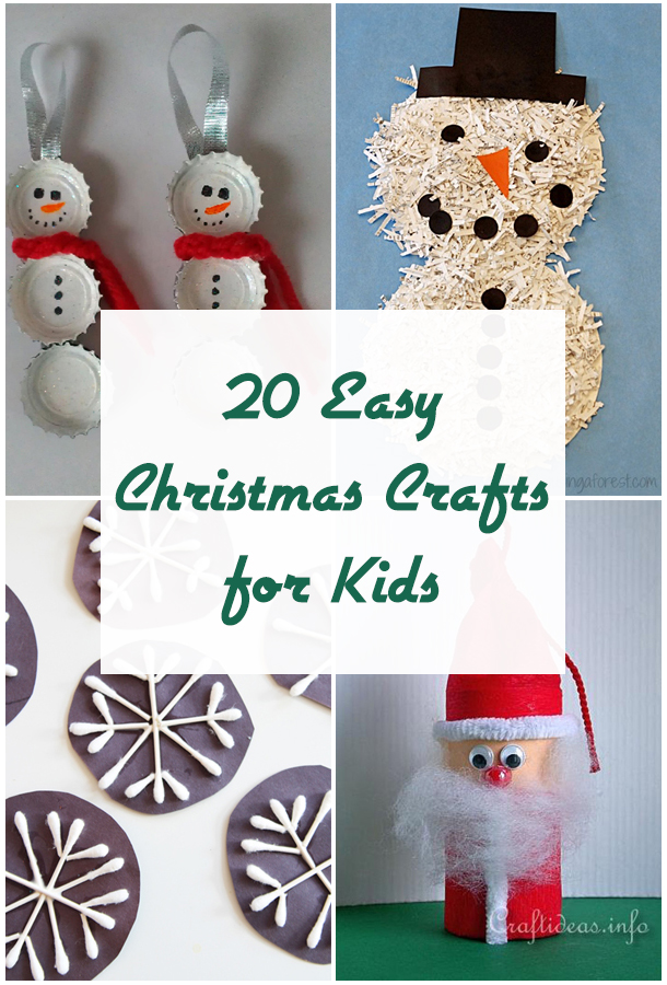 20 Easy Christmas Crafts for Kids