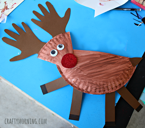 Paper Plate Reindeer