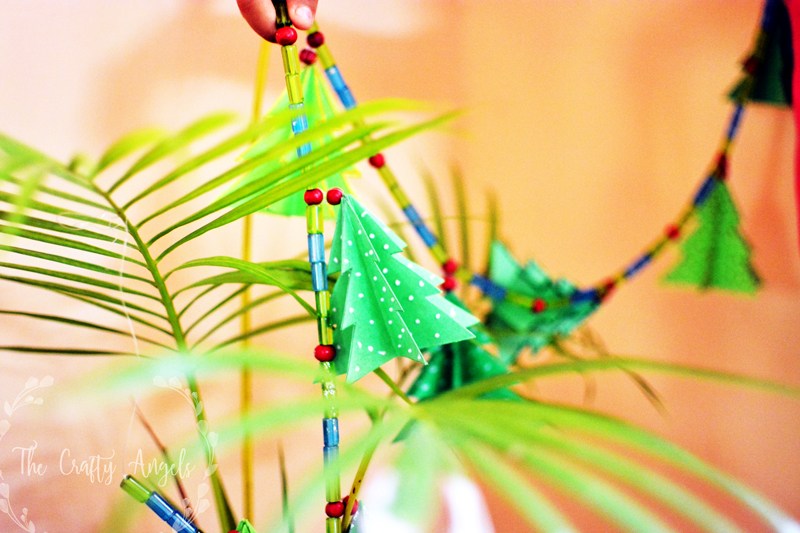 Paper Christmas Tree Garland