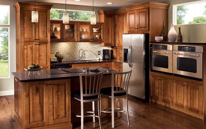 Modern rustic kitchen cabinets