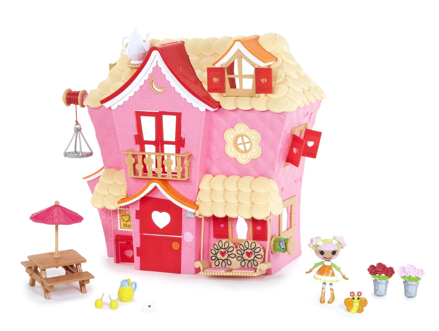 Mini Lalaloopsy Sew Sweet House Playhouse With Mini Blossom Flowerpot Doll