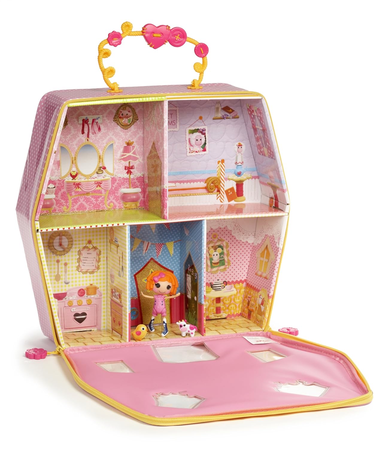 Mini Lalaloopsy Carry-Along Playhouse Witih Sunny Side Up Mini Doll