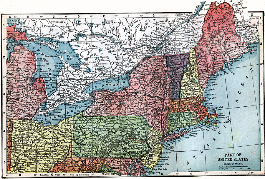 Political Map Of Northeast Us - Map Of World