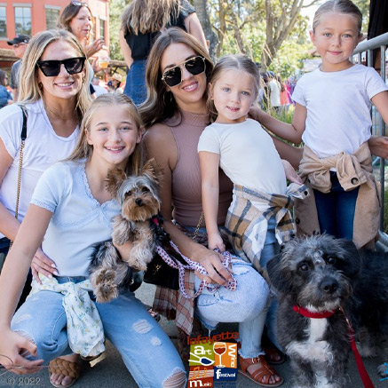 family at the lafayette art and wine festival