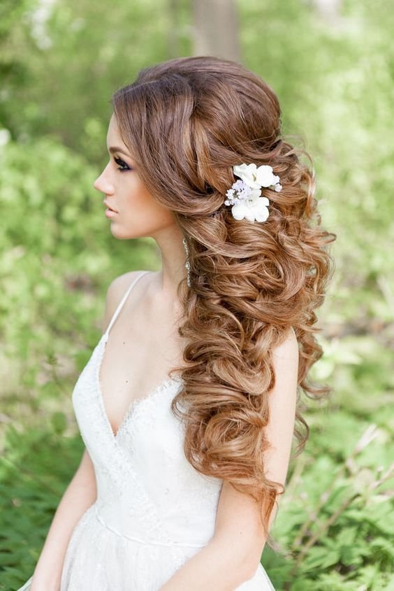 wedding hairstyles long hair half up