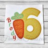 Easter Carrot Applique Numbers 