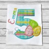 Easter Egg Applique Numbers 