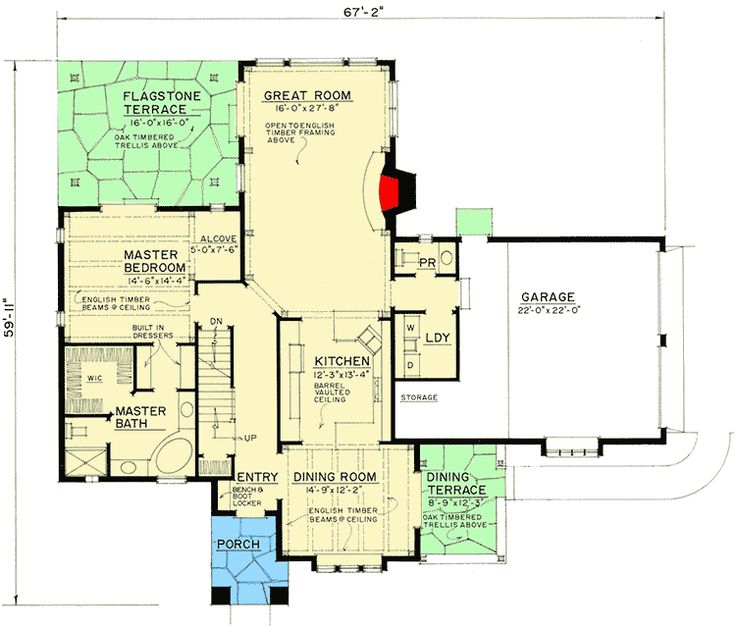 Plan 43001PF English Cottage English cottage, Cottage