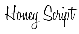 Honey Script font