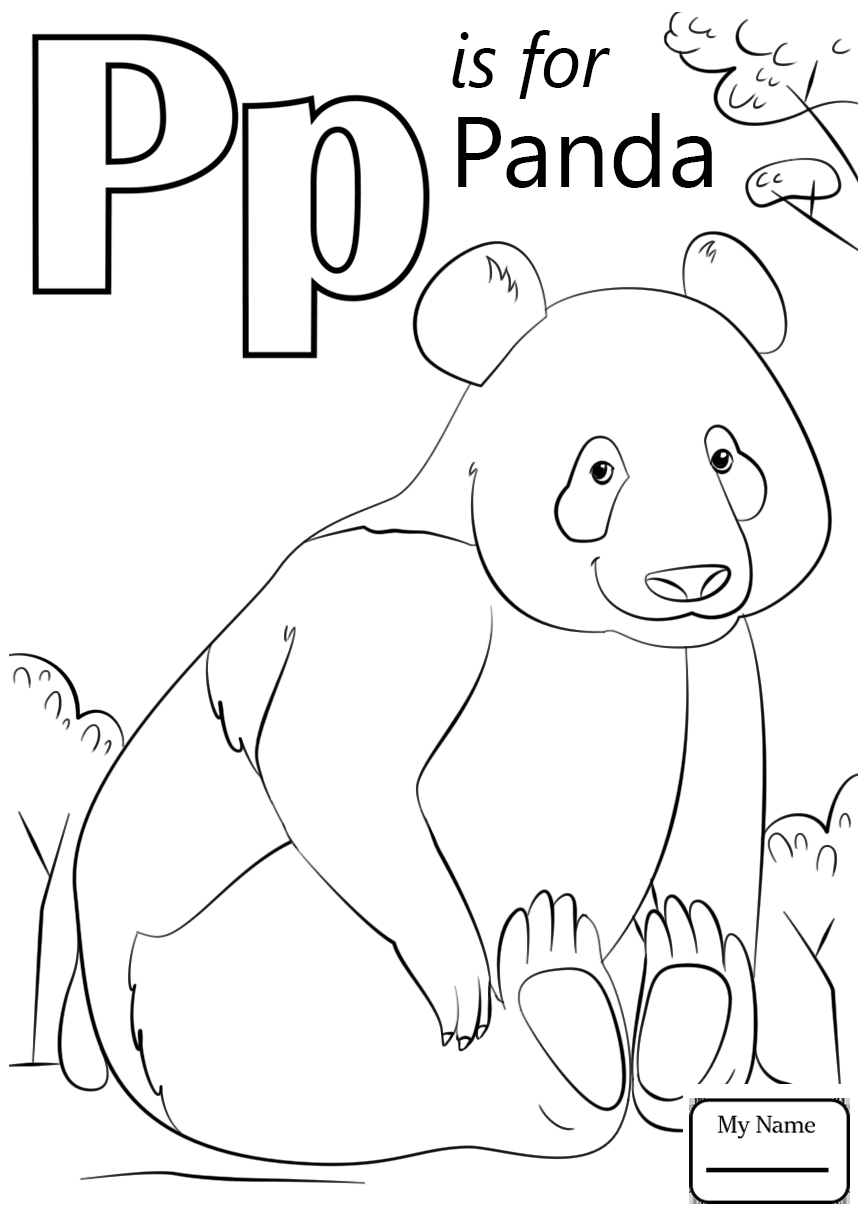 Printable Letter P Coloring Pages image.