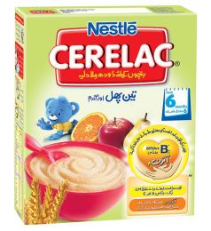 Nestle Cerelac Cereal 3 Fruits & Wheat  (175gm)