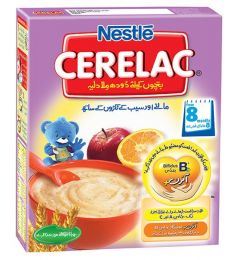 Nestle Cerelac Cereal Apple + Orange  (175gm)