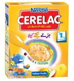 Nestle Cerelac Cereal Yellow Fruit  (175gm)