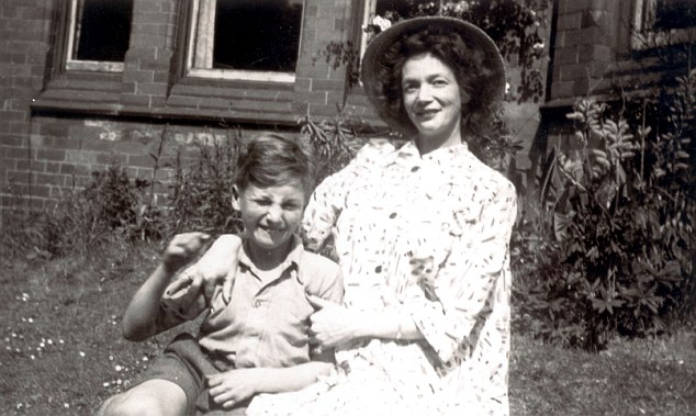 John Lennon as a child with his mother Julia, who was killed in 1958 in a road accident