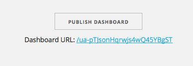 Publish dashboard