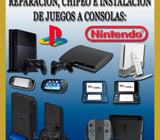 REPARACION, CHIPEO E INSTALACIÓN DE JUEGOS PS3, PS2, PSP, PS VITA, WII, 3DS