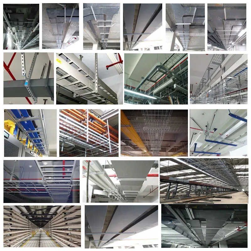 Heavy Duty Straight Steel Galvanized Cable Tray Cable Trunking Sizes