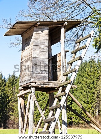 wildlife observation point - raised blind