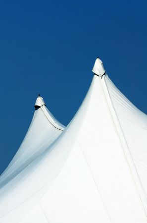 Tops of White Tents