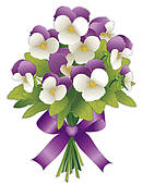 Violet Flower Clipart