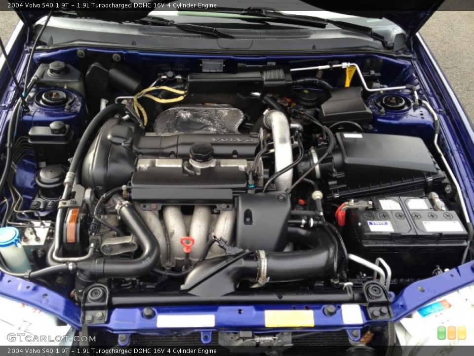 1.9L Turbocharged DOHC 16V 4 Cylinder 2004 Volvo S40 Engine