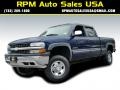 2002 Indigo Blue Metallic Chevrolet Silverado 1500 LS Crew Cab 4x4 #102584997